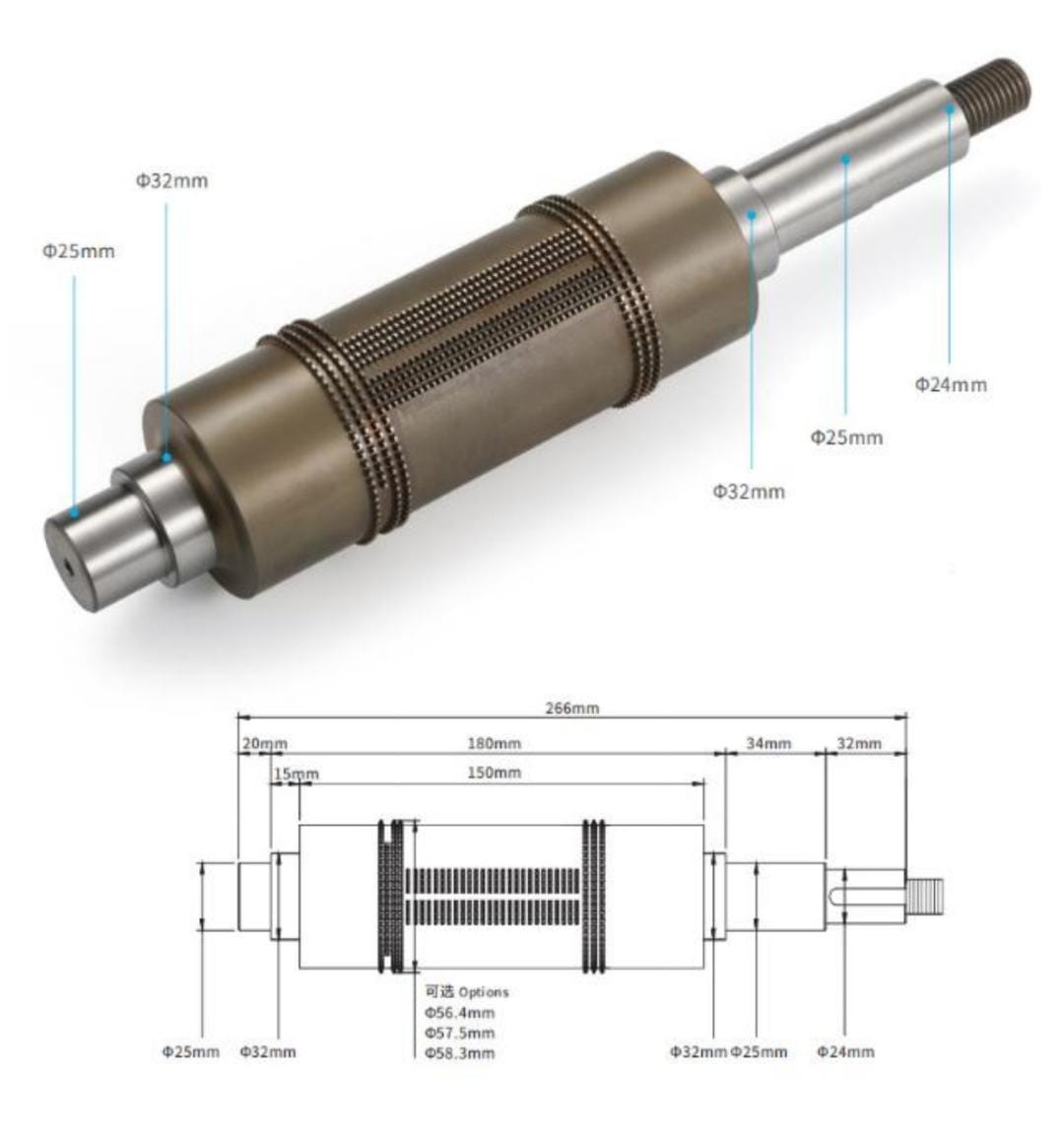 Precision Knurled Roller Shaft
